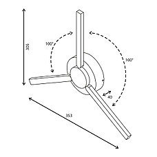 LEVER уличный настенный светодиодный светильник 1665 TECHNO LED, фото 2