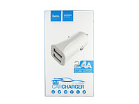 Автомобильное ЗУ Z12 Elite Dual USB Car Charger для iOS&Android (2USB: 5V & 2.4A) белый Hoco