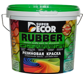 Резиновая краска SUPER DECOR №17 Небесный 6 кг