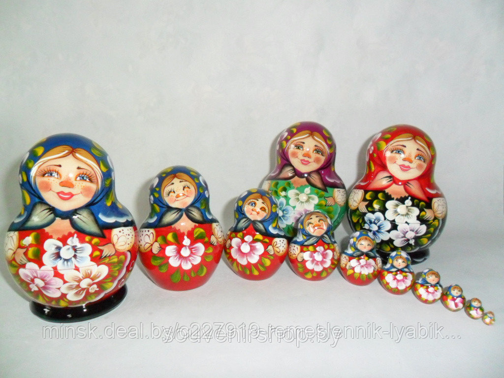 Матрёшка на 10 частей! Ручная работа!