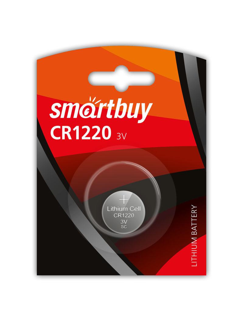 Литиевый элемент питания Smartbuy CR1220/1B (12/720) (SBBL-1220-1B)