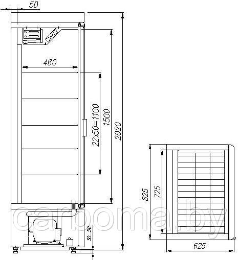 Шкаф холодильный для напитков Carboma R560 Св (+1...+12) - фото 2 - id-p83498164