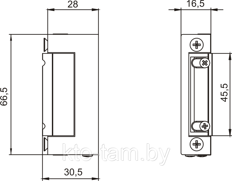 Электрозащелка LOB RE41 - фото 2 - id-p83522427