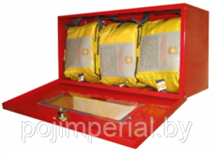 Металлический контейнер для хранения 3 самоспасателей - фото 1 - id-p83522350