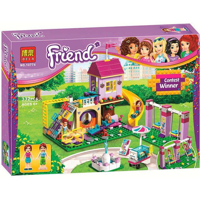 Конструктор Bela 10774 Friend Игровая площадка Хартлейк Сити (аналог Lego Friends 41325) 332 детали