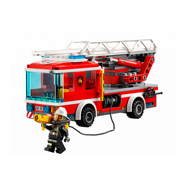 Конструктор Bela Cities 10828 Пожарный автомобиль с лестницей (аналог Lego City 60107) 225 деталей - фото 3 - id-p83606123