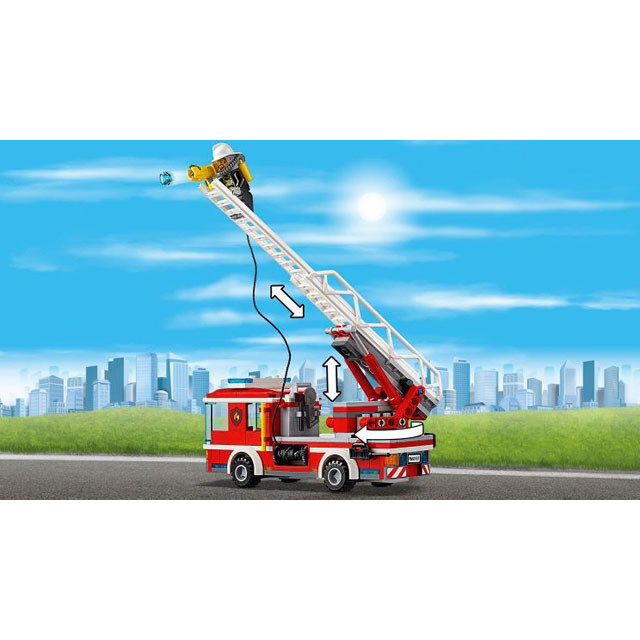 Конструктор Bela Cities 10828 Пожарный автомобиль с лестницей (аналог Lego City 60107) 225 деталей - фото 4 - id-p83606123