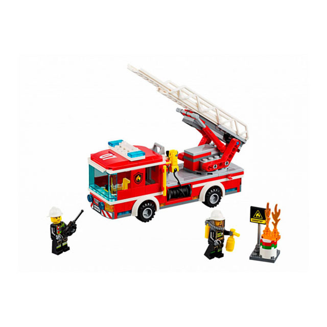 Конструктор Bela Cities 10828 Пожарный автомобиль с лестницей (аналог Lego City 60107) 225 деталей - фото 2 - id-p83606123