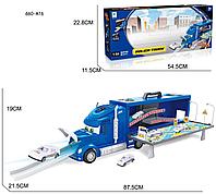 Автовоз полицейский 660-A16, 87 см длина, собирается в чемодан