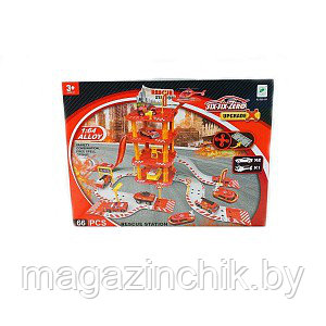 Игровой набор "Пожарная станция" с 2 машинками и вертолетом - фото 2 - id-p83608469