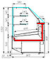 Кондитерская витрина Carboma Casablanca KC95 SM 1,5-1 (0…+10) белый глянец, фото 2