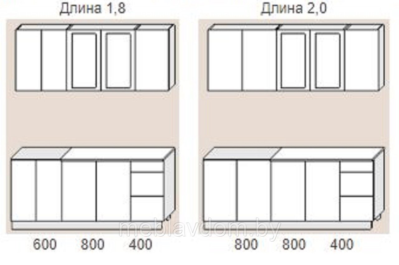 Кухня Оля Акрил 1,8м, 2м. - фото 2 - id-p83676101