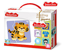 Пазлы макси ЗИГЗАГ "Зверята" BABY TOYS (18 эл)