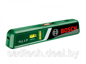 Нивелир лазерный BOSCH PLL 1 P с держателем в блистере (проекция: луч, точка, до 20 м, +/- 10 мм,)