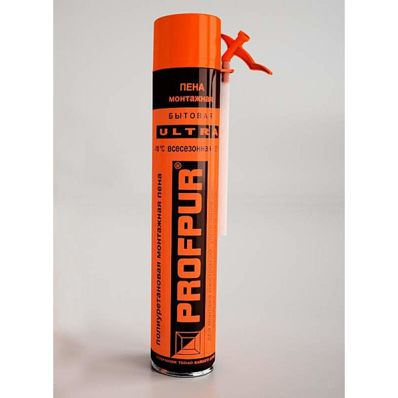 Пена монтажная бытовая PROFPUR Ultra 750мл