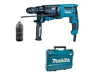 Перфоратор MAKITA HR 2631 FT в чем. (800 Вт, 2.4 Дж, 3 реж., патрон SDS-plus, ЗВП в комплекте, вес 2