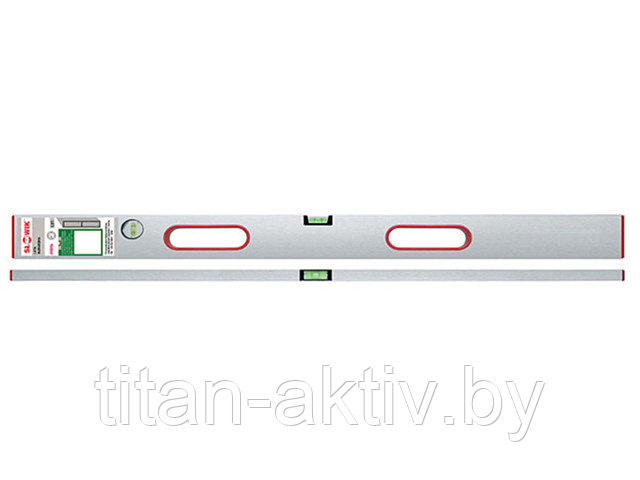 Правило-уровень 3000мм 2 глазка, 2 ручки L31 (SLOWIK) (быт.) (Вес 911 г/м. 0.50 мм/м)