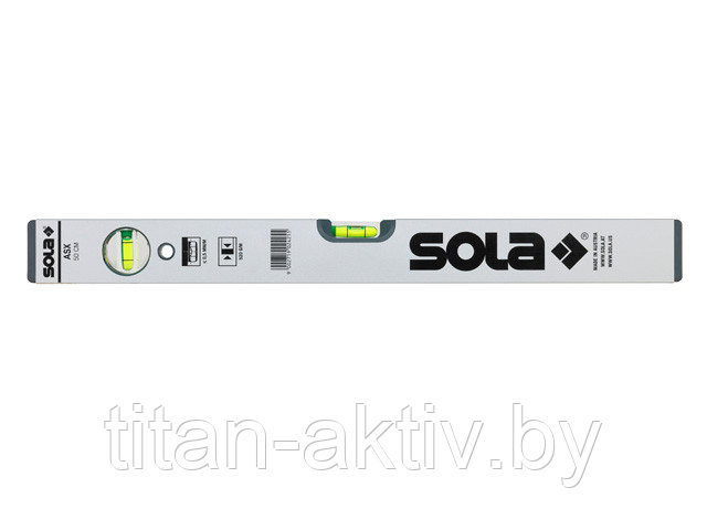Уровень 800мм 2 глазка ASX 80 (SOLA) (Бюджетное предложение от SOLA!  Сделано в Австрии)