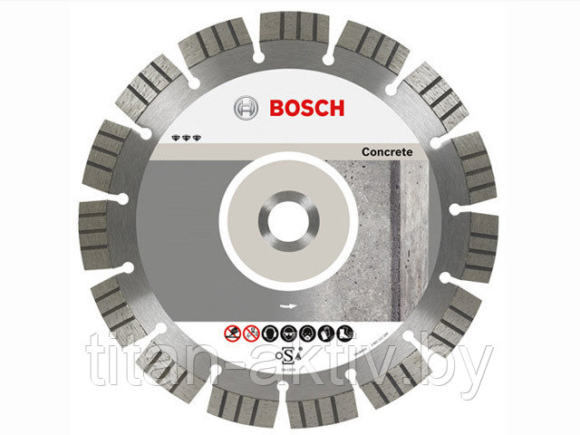 Алмазный круг 150х22 мм по бетону сегмент. STANDARD FOR CONCRETE BOSCH (сухая резка) - фото 2 - id-p83710618