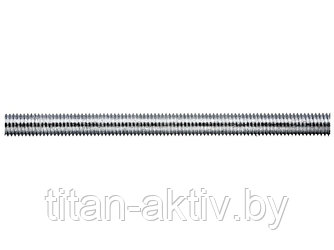 Шпилька резьбовая М6х2000 мм цинк, кл.пр. 4.8, угол резьбы 45°, DIN 975 STARFIX