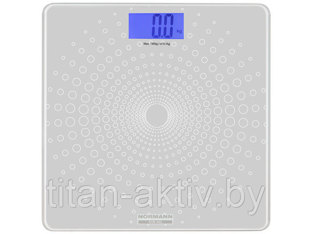 Весы напольные ASB-462 NORMANN (180 кг, стекло 6 мм, дисплей 73х34 мм с подсветкой)