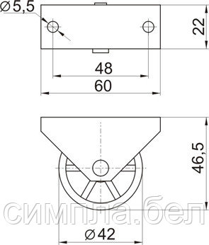 Опора колёсная №512 - фото 2 - id-p4016867