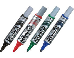 Набор маркеров для доски "Maxiflo", 4 шт, ассорти