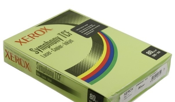 Бумага цветная Symphony TCF лайм А4, 80г/м2, 500л.