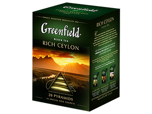 Чай Greenfield Rich Ceylon 20 пирамидок
