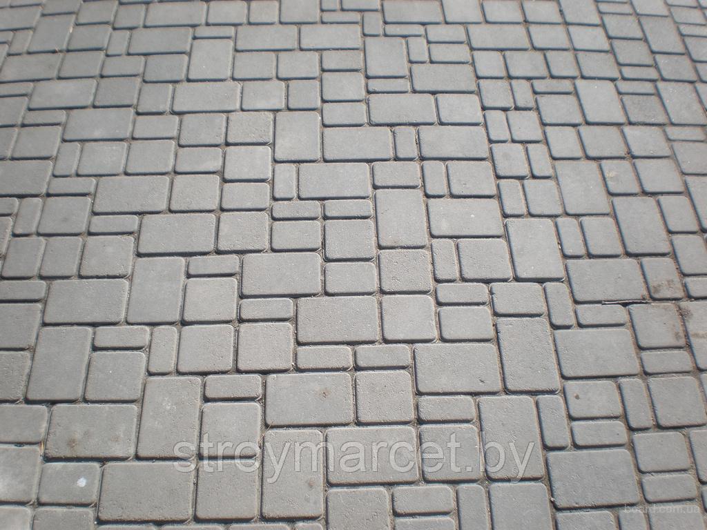 Тротуарная плитка "Старый город" 6,0 серый - фото 1 - id-p83836273