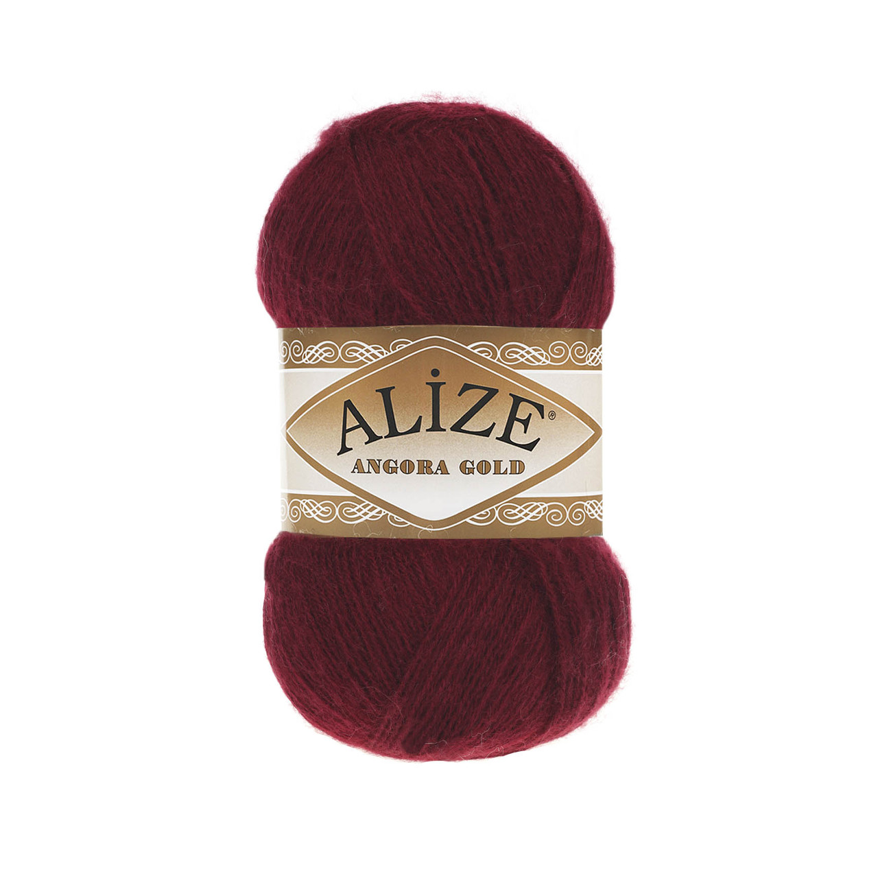 Пряжа Alize Angora Gold цвет 57 бордовый