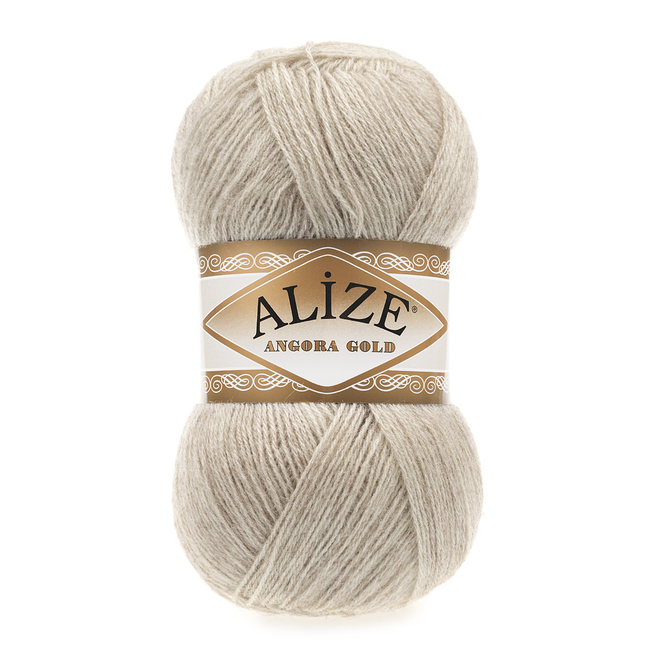 Пряжа Alize Angora Gold цвет 152 бежевый меланж