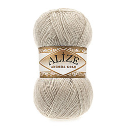 Пряжа Alize Angora Gold цвет 152 бежевый меланж