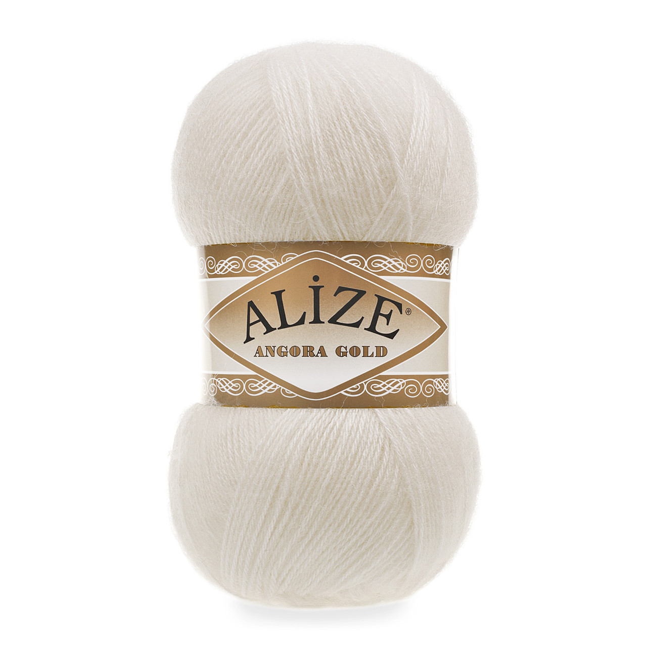 Пряжа Alize Angora Gold цвет 62 молочный