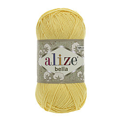 Пряжа Alize Bella (100% хлопок ) цвет 110 нежный лимонный