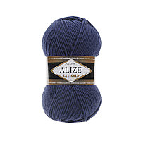 Пряжа Alize Lanagold 240 м. цвет 215 черника