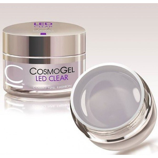 Прозрачный конструирующий гель Cosmo Led Clear, 15 мл