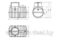 Емкость подземная «Rostok» U 3000л ЭКОПРОМ, фото 2