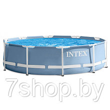 Каркасный бассейн Intex Prism Frame 26736 457х122см + фильтр-насос, лестница, тент, подстилка