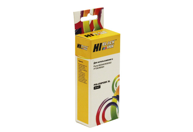 Картридж PGI-450PGBK XL/ 6434B001 (для Canon PIXMA MX924/ MG5540/ MG6340/ MG6640/ MG7140) Hi-Black, чёрный