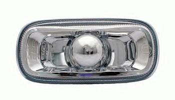 ПОВТОРИТЕЛЬ ПОВОРОТА (ЛЕВЫЙ=ПРАВЫЙ) БЕЛЫЙ, ПРОЗРАЧНОЕ СТЕКЛО, DEPO для AUDI A6 (C6) 05.2004-09.2008