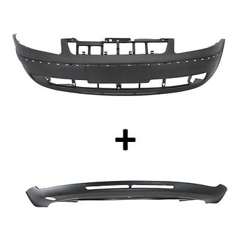 БАМПЕР ПЕРЕДНИЙ (ГРУНТОВАННЫЙ) + СПОЙЛЕР для VOLKSWAGEN PASSAT B5 08.1996-11.2000