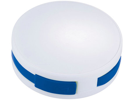 USB Hub Round, на 4 порта, белый/ярко-синий, фото 2