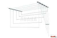 Сушилка потолочная Лиана 1,7 метр металл