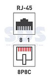 Компьютерный проходник гнездо-гнездо RJ45 8Р8С cat 5e, фото 4