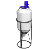 Емкость ФМ 240 литров в обрешетке с турбинной мешалкой ЭКОПРОМ