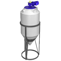 Емкость ФМ 240 литров в обрешетке с лопастной мешалкой ЭКОПРОМ