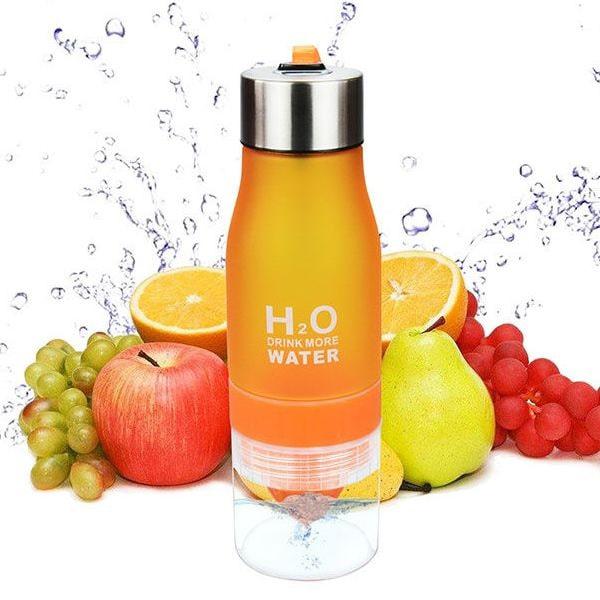 Бутылка для воды «H2O Drink More Water» оранжевая - фото 1 - id-p84005005