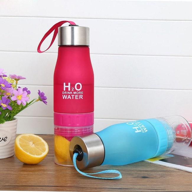 Бутылка для воды «H2O Drink More Water» розовая - фото 1 - id-p84005006