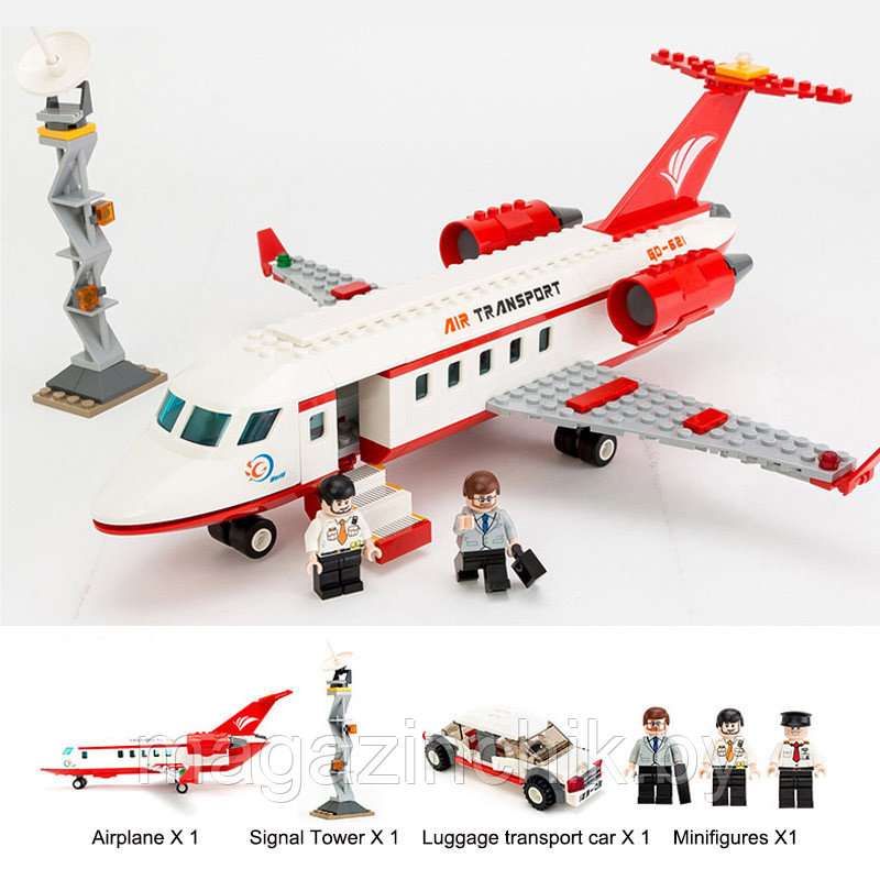 Конструктор Самолет 8911, 334 дет., аналог Лего - фото 3 - id-p84009539